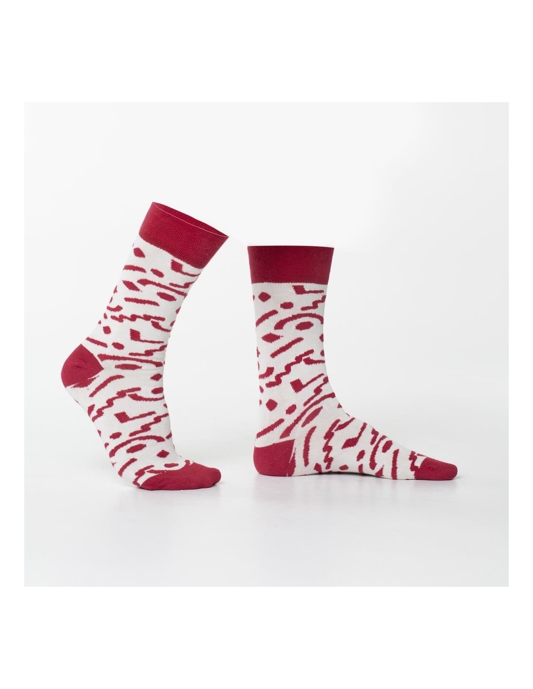 Cremefarbene Damensocken mit Muster SD14 – Online-Shop – Boutique